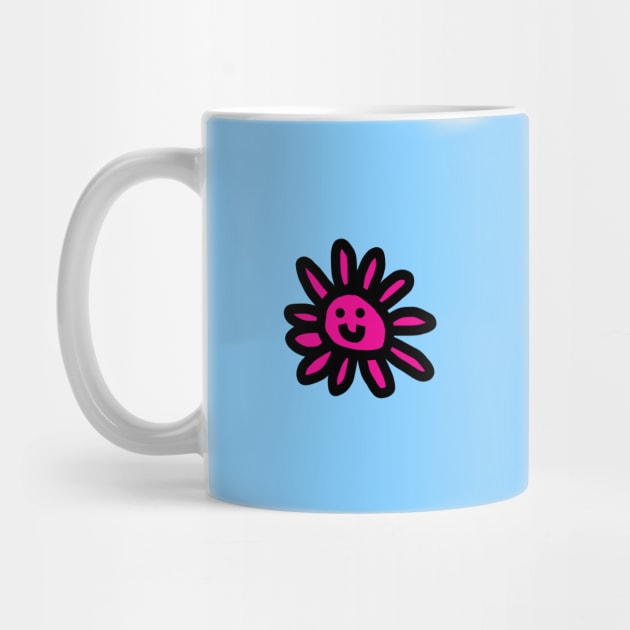 Small Minimal Daisy Face Cute Flower by ellenhenryart